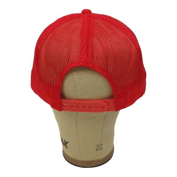 Vintage Camp Yocona 1992 Mesh OSFM Snapback Cap Trucker Foam Baseball Hat Red - Picture 4 of 13